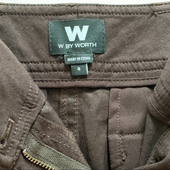 W By Worth Short Shorts Mary Kate Root Beer Cargo Shorts Size 4 NWT - Picture 9 of 14